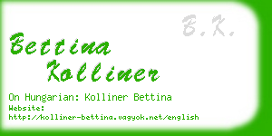 bettina kolliner business card